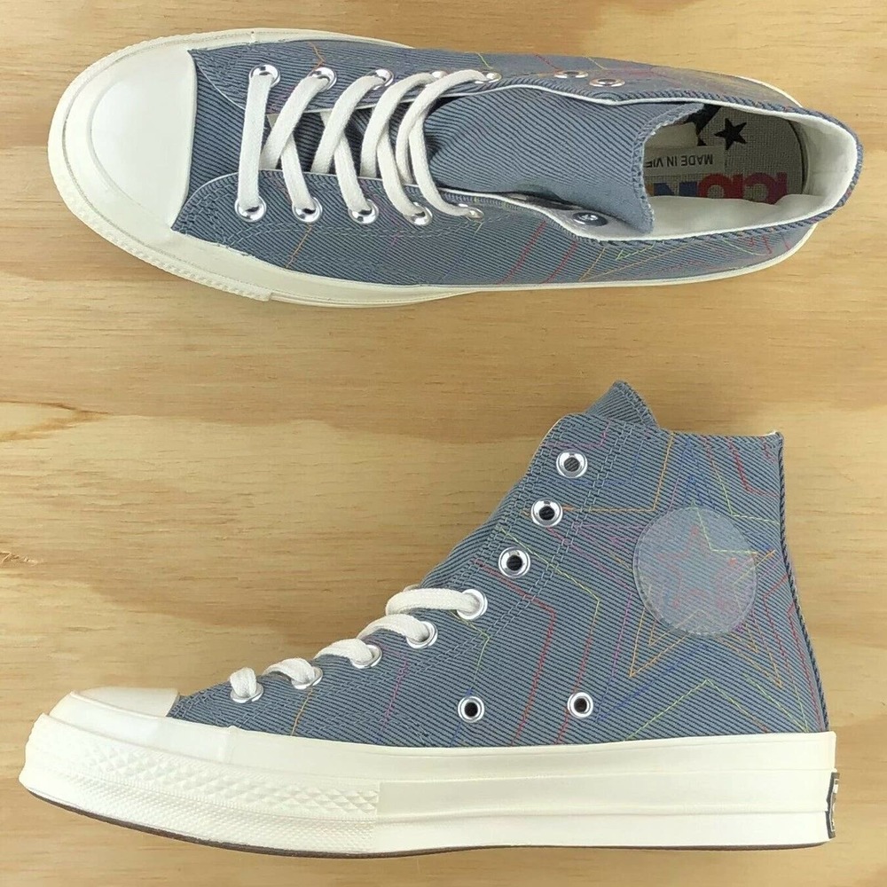 Converse Chuck Taylor 70 High Top Blue Sneakers Sz - Picture 2 of 9